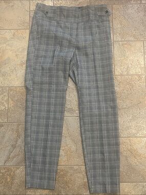 SOHO Women’s Black and Gray Plaid Pants Size M